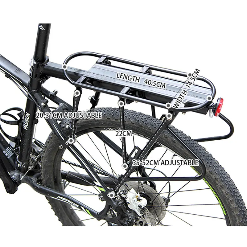 WEST BIKING Bicycle Racks 140 KG Load Luggage Carrier Cargo Aluminum Alloy Rear Rack Cycling Seatpost Bag Holder Stand Bike Rack