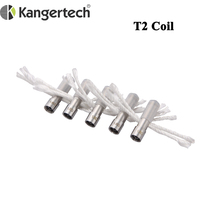 30pcs/lot Kanger T2 Long Wick Heating Replacement Coils 1.8ohm 2.2ohm 2.5ohm  For Kangertech T2 Atomizer Clearomizer Vape