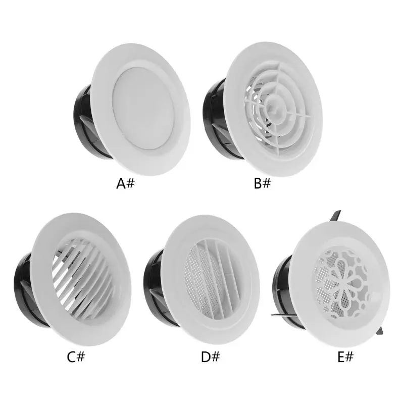 Air Circulation Round Air Conditioning Supplies Vents Cover Extract Valve Grille Ducting Ventilation Grilles Air Vent