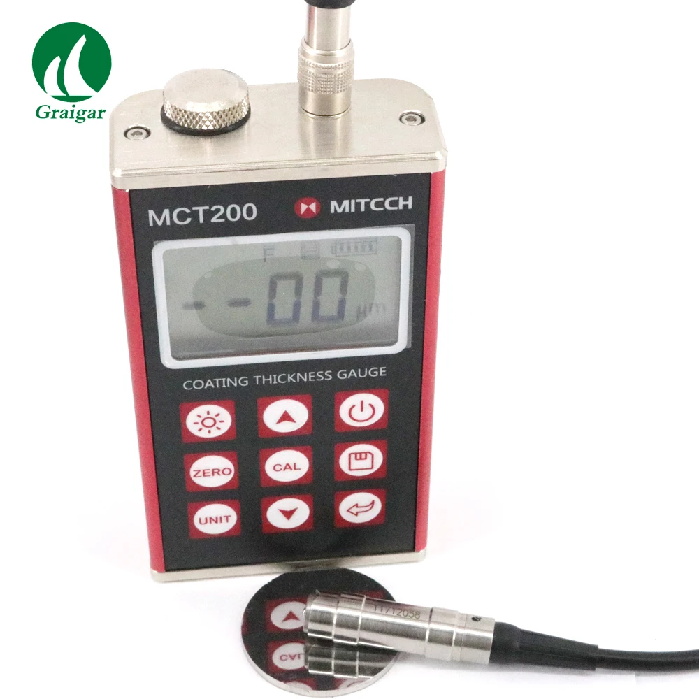 مقياس سمك طلاء الطلاء MCT200 الحث المغناطيسي والتيار الدوامي