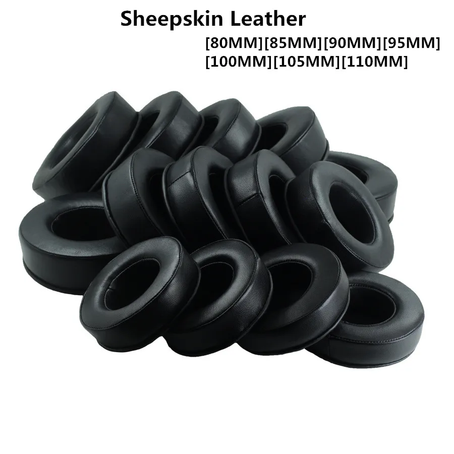 Skóra owcza 70 80 MM 85 MM 90 MM 95-110 MM wymienne nauszniki z pianki memory do słuchawek nauszniki poduszki wysokiej jakości 11.7