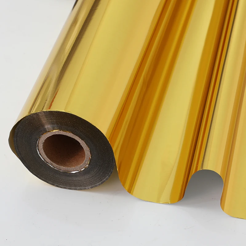 High quality rainbow Gold Glossy film hot stamping foil paper