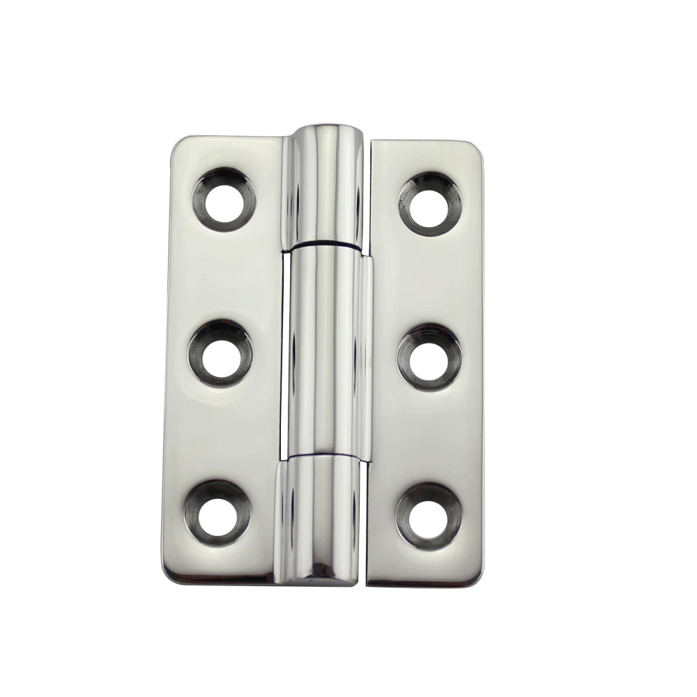 

Stainless Boat Rectangle Strap Utility Hinge Heavy Duty High Mirror Cabin Deck Door Strap Hinge with 6 holes 2pcs 70*100mm