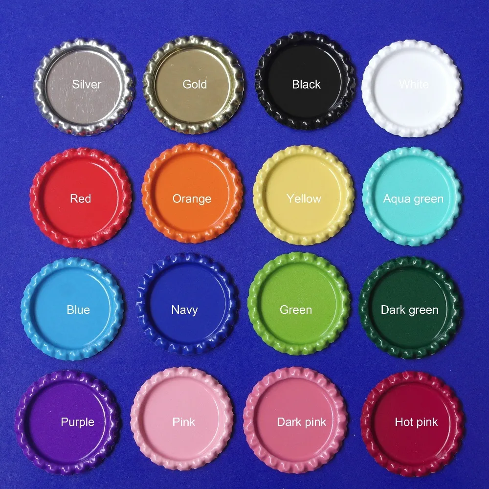 1000Pcs Flat Decorative Bottle Cap for Hair Bows,DIY Pendants or Craft Scrapbooks With 1000Pcs 3D Transparent Epoxy Sticker