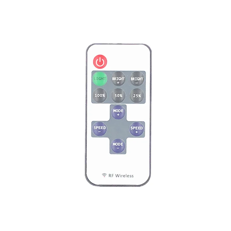 Regulador de intensidad de tira Led de un solo Color, inalámbrico RF, 11 teclas, cc 12V, 10 teclas, control remoto para SMD 5050, 2835, 3014, 5630