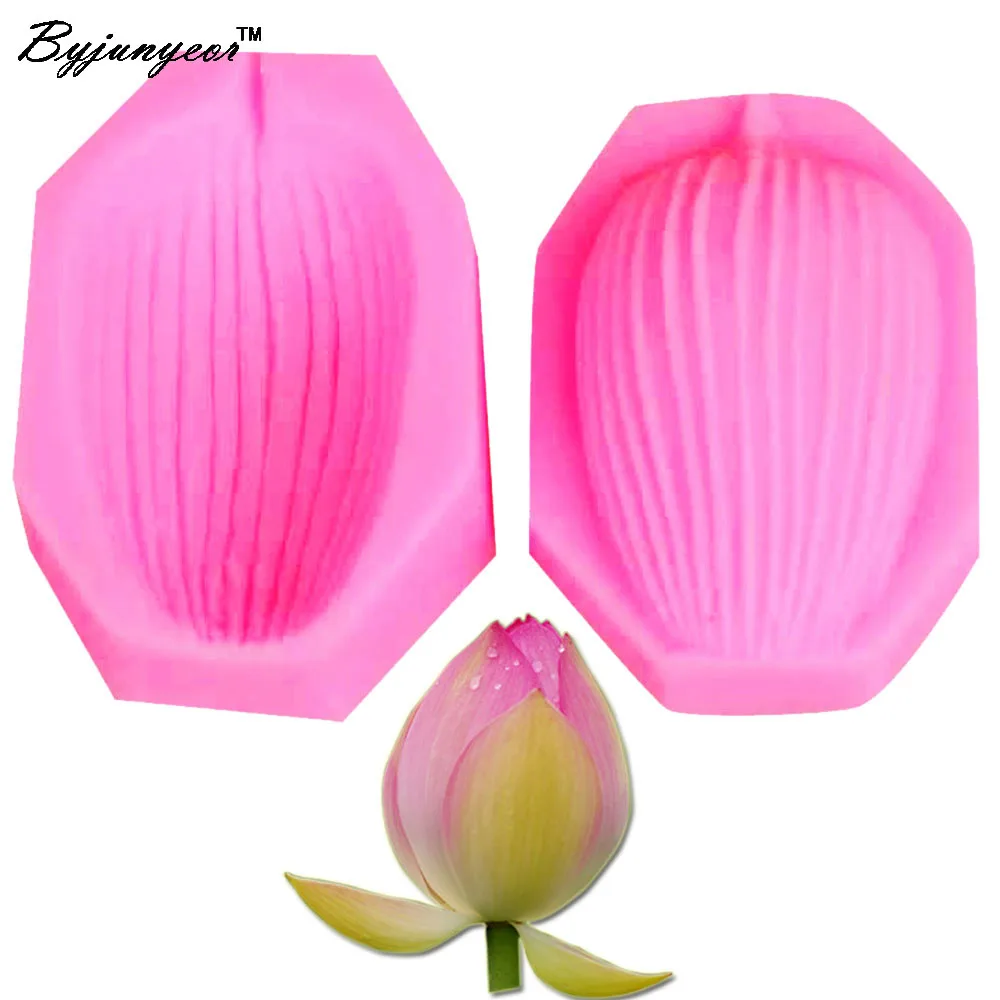 M448  HOT! Lotus Styling Silicone Mold Fondant Chocolate Soap Mould Cake Decorator tools Sugar Craft Bakeware,5*3.8*2cm