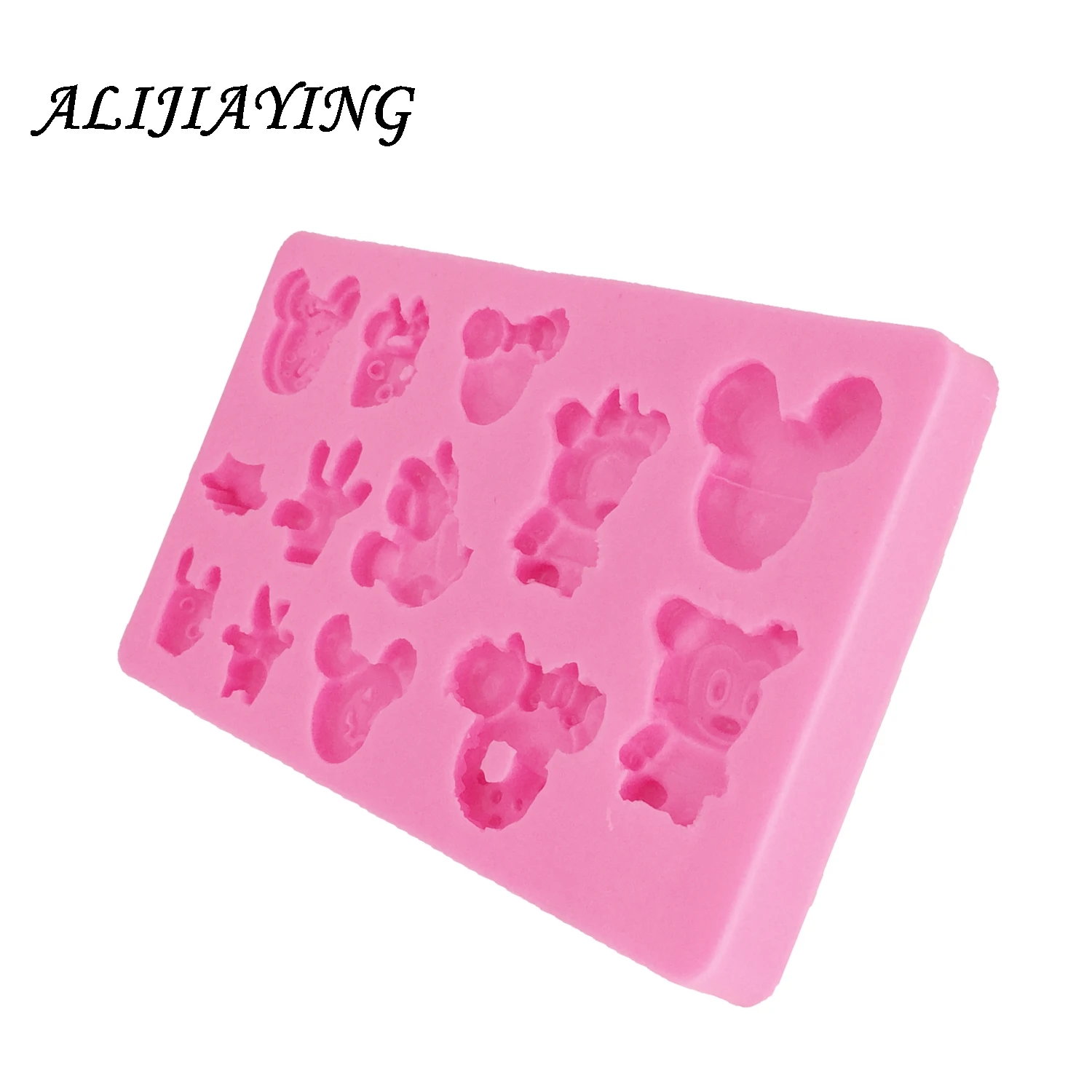 Mouse silicone mold cake decorating tools Sugarpaste Craft Bakeware Fondant chocolate moulds D0329