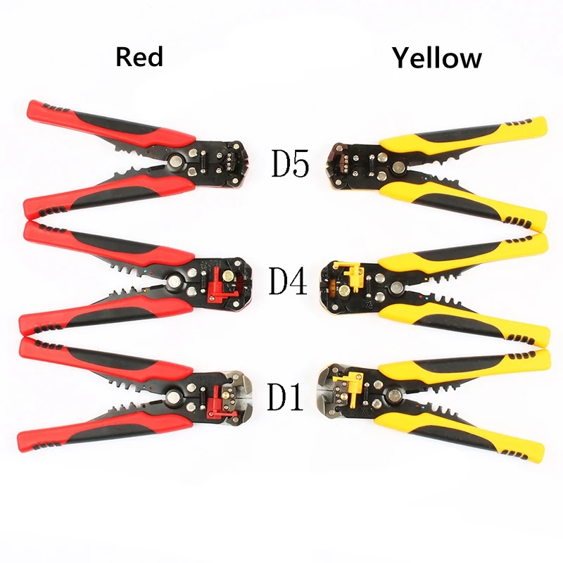 Cable Wire Stripper Cutter Crimper Automatic Multifunctional Crimping Stripping Plier Tools Electric HS-D1 AWG24-10 3in1