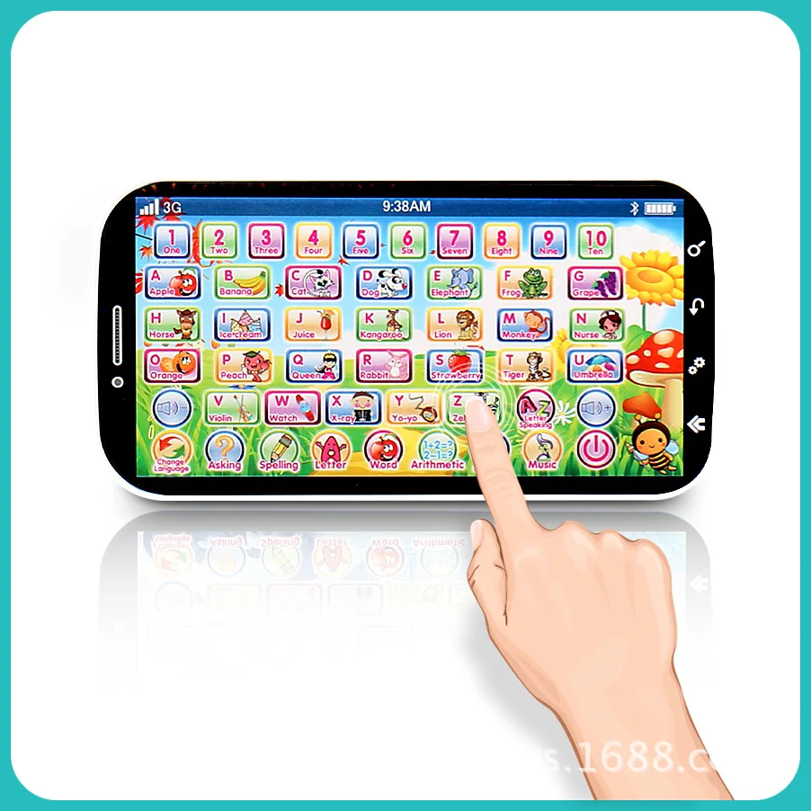 Preschool Children\'s English Russian Language Learnin Touch3D Telephone Baby Kids Educational&Interactive Toy Phone