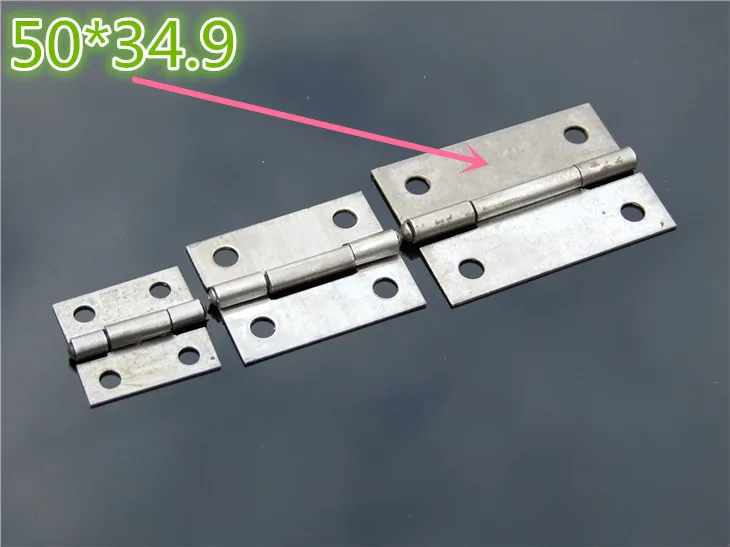 5pcs K907 Iron Material Primary Color Hinge 50*34.9mm Model Wooden Box House Door Making Free DIY Parts Shipping Spain