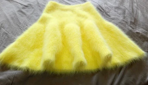 

New Women winter skirt mink cashmere skirt elastic backing free shipping S288