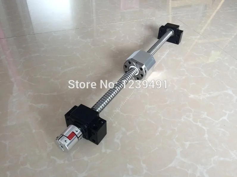 

SFU1605 650mm 700mm 750mm 800mm 850mm 900mm 950mm 1000mm ballscrew + BK/BF12 + Nut housing + Coupler RM1605