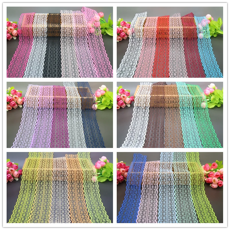 DHK 32 color option 10y/lot 4.5cm Lace fabric trimming high quality Garment accessories DIY handcrafts home decoration C1459