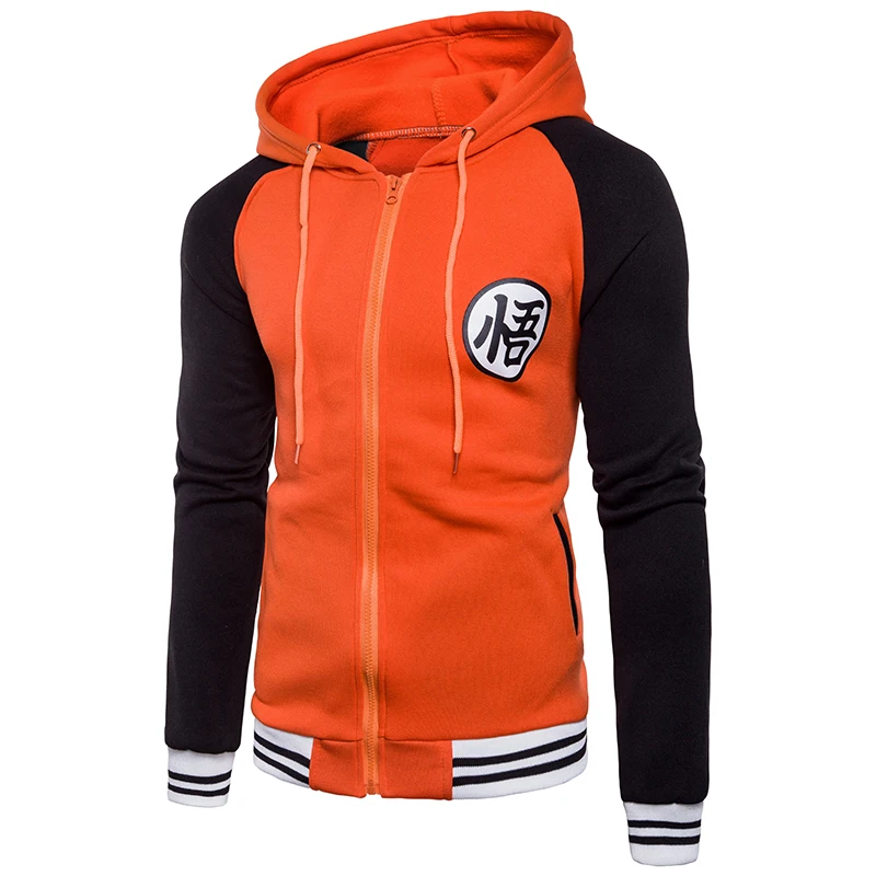 Trend New Japanese Anime  Varsity Hooded Jacket 2018 Spring Casual Zipper Hoodie Coat Sweatshirt Jacket