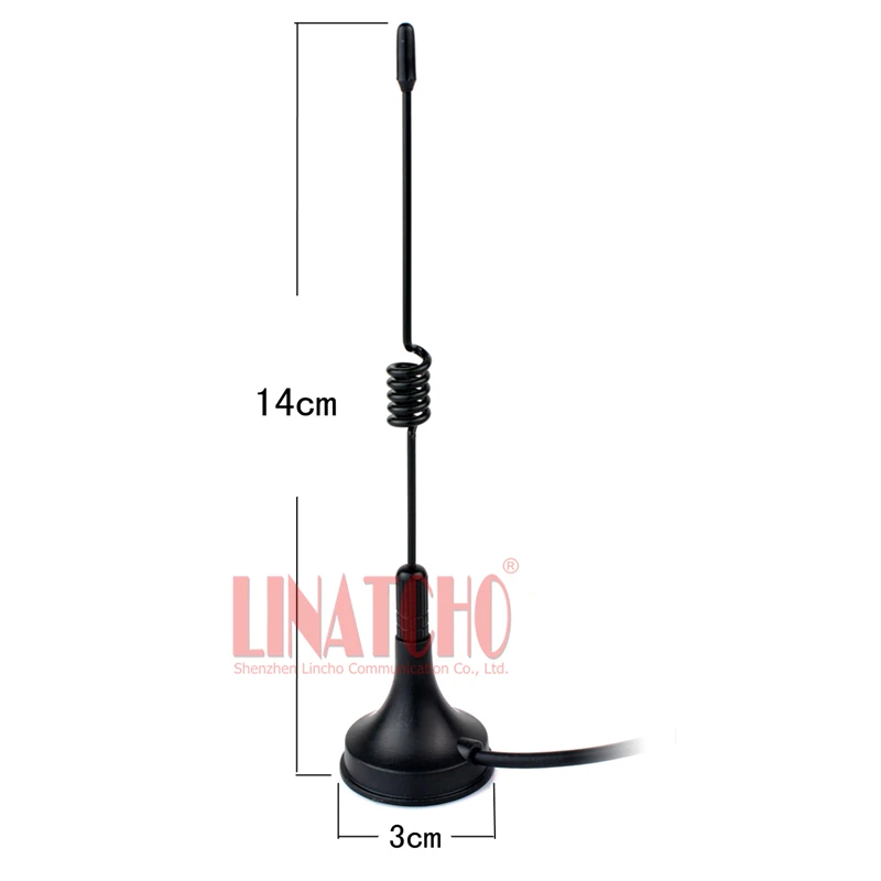 Connettore maschio SMA con cavo 3M RG174 Antenna omnidirezionale con base magnetica piccola radio UHF 433 MHz