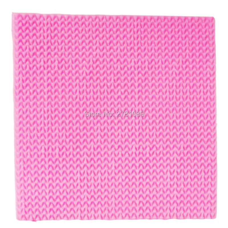 Sophronia DIY Silicone Molds Needle Knitting Wool Texture Fondant Cake Decorating Cake Border Craft Baking Moulds M480