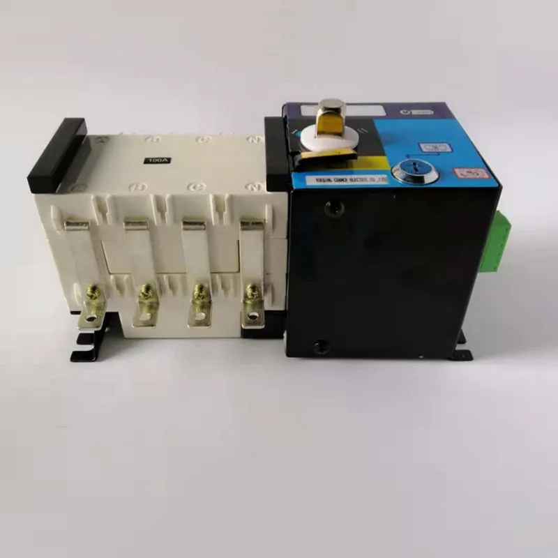 CHUX Dual Power Automatic Transfer Switch 4P 3P 100A 3 Phases PC Grade 380v Circuit Breaker Isolation type ATS