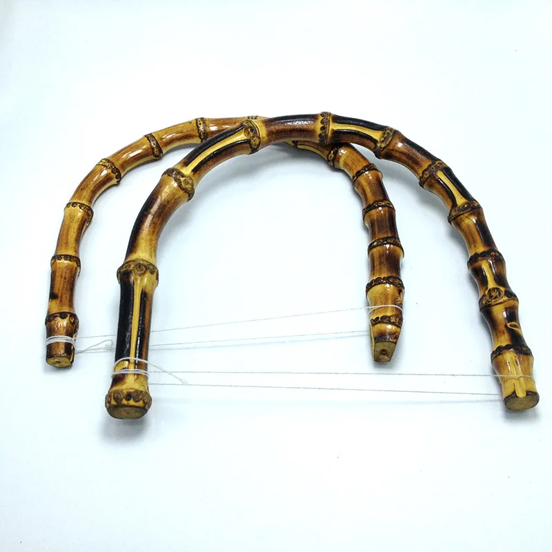 

7 Inch Burnt Bamboo Purse Handles