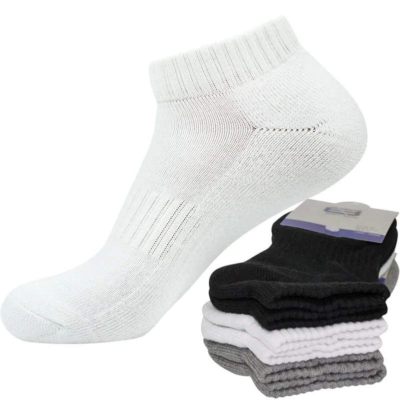 

3 Pairs Men Women Whole Towel Terry Winter Warm Ankle Socks Cotton Brief Invisible Thick Socks Shallow Mouth No Show Socks Meias