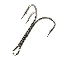 10pcs 3551 High Carbon Steel Treble Fishing Hooks Saltwater Sharp Big O'Shaughnessy Triple Bait Fishhooks Size 6/0 7/0 8/0 10/0