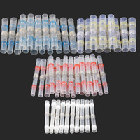 75PCS Waterproof Solder Seal Heat Shrink Butt Terminals Soldering Sleeve Wire Cable Terminal Electrical Connectors Kit