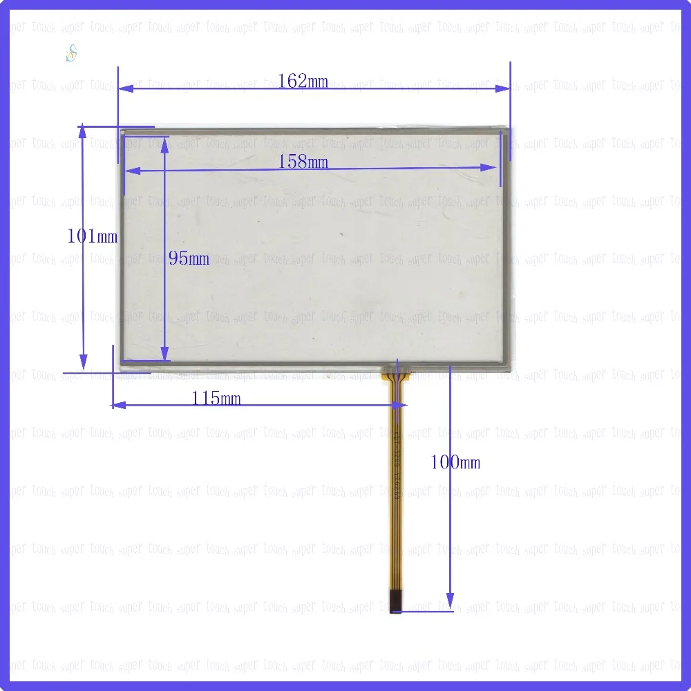 ZhiYuSun POST  KDT-3289 7 inch 4-wire resistive touch panel for Car DVD, 162*101 GPS 162mm*101mm this is compatible