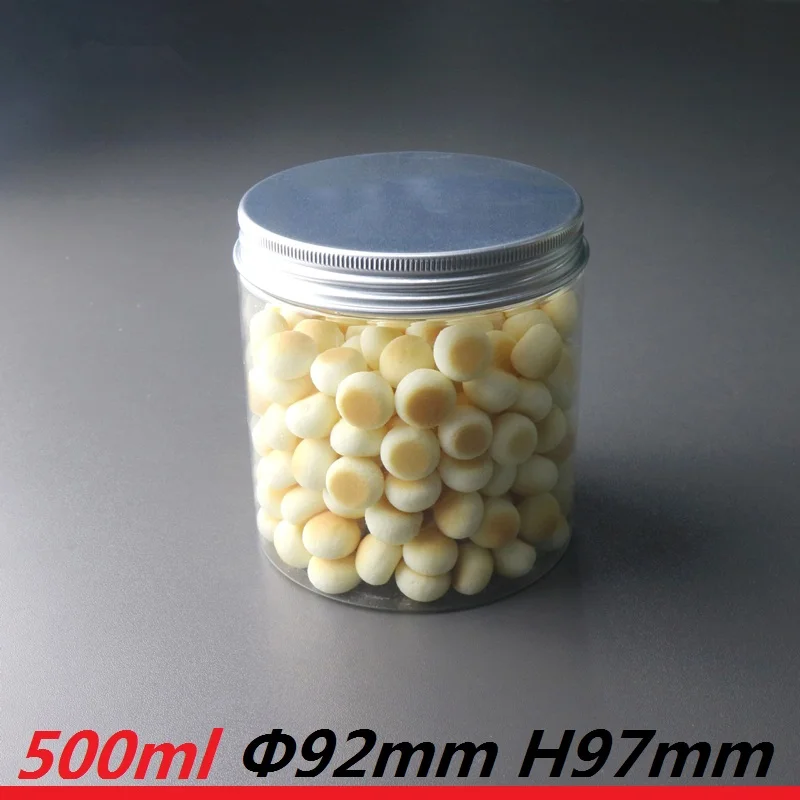 

500ml PET Jar Big Plastic Container 500g Cream Jar Food Storage Can 18oz Empty spices storage box plastic candy sweet jars