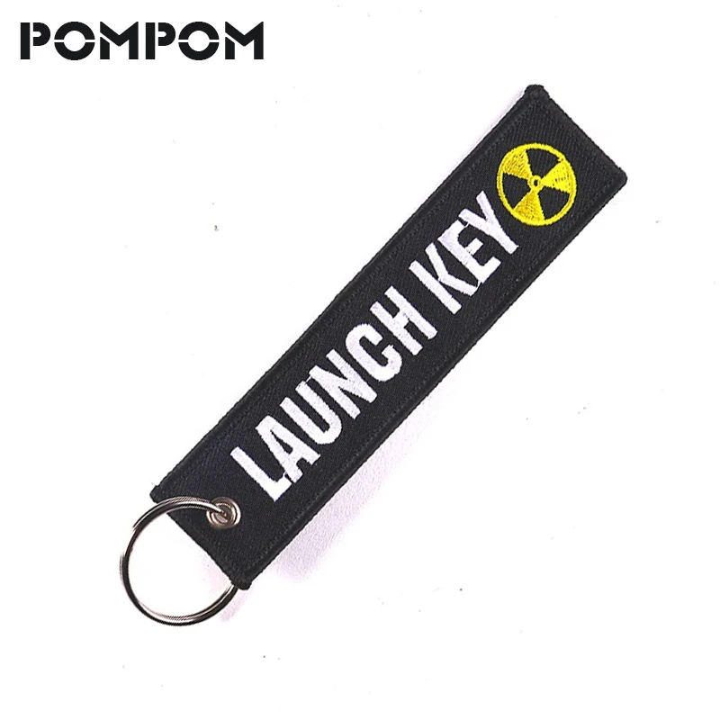 POMPOM Launch Key Key chain for Motorcycles and Cars Stitch Keychian Keyring Key Tags Custom Keychains Key Fobs Jewelry chaveiro