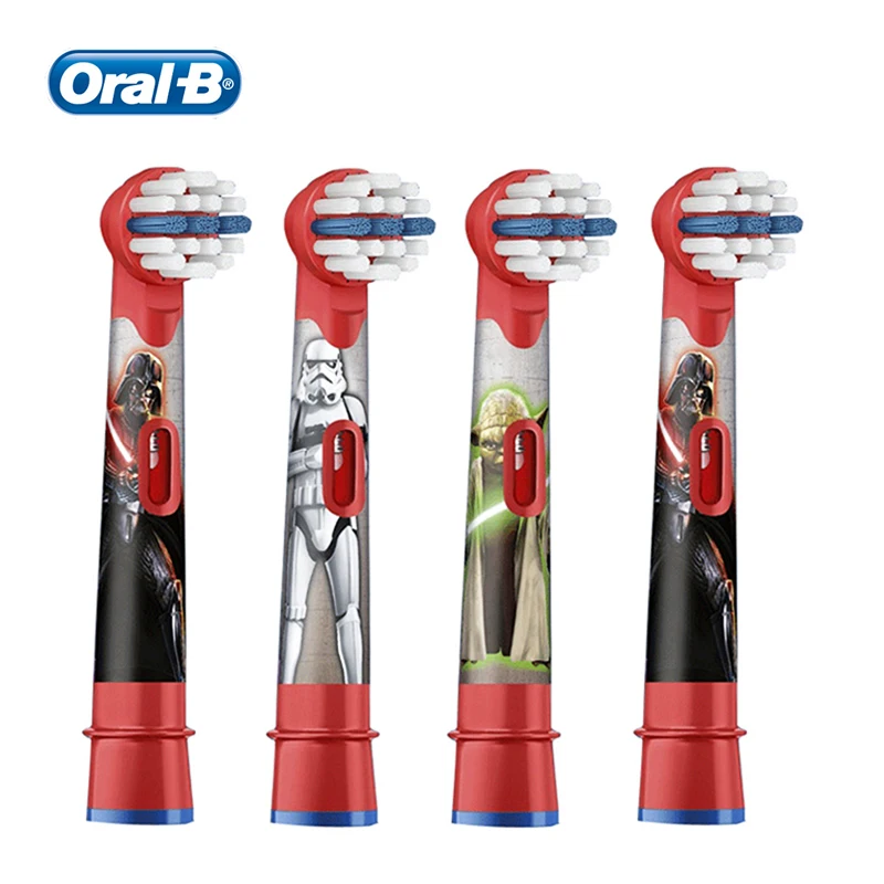 

Oral B EB10 Replacement Brush Heads 2/4 Pcs Star Wars Extra Soft Bristles for Most Oral B kids Electric Toothbrushes