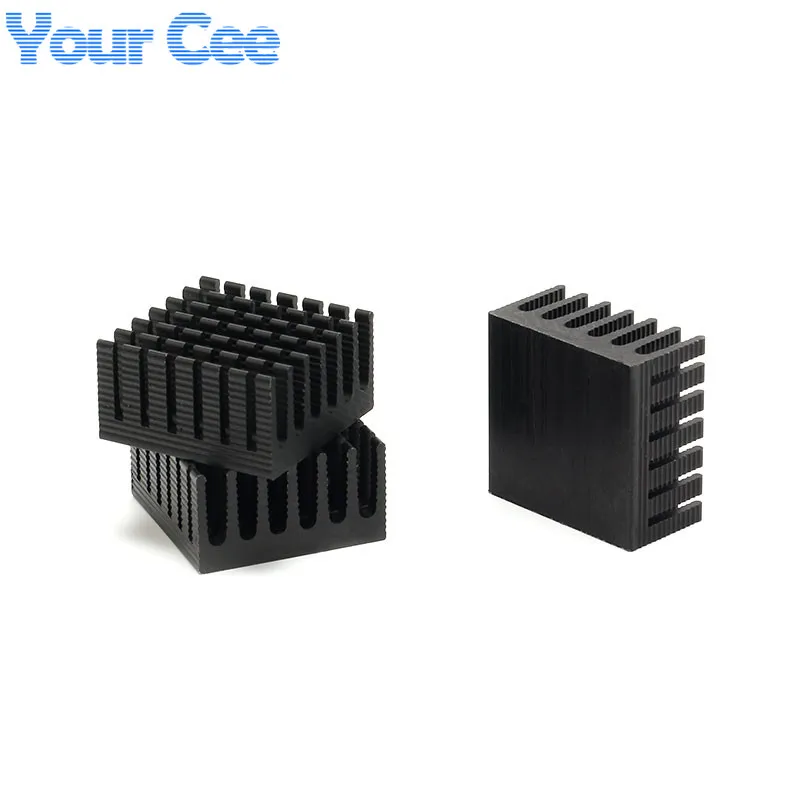 10pcs/5pcs 28*28*15mm Heatsink Cooling Fin Aluminum Heat Sink Radiator Cooler for Graphic Black 28X28X15mm