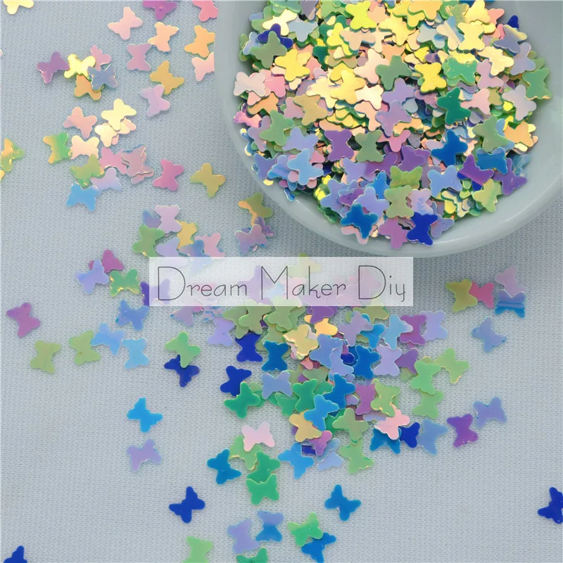 25g(1000pc) 5*6mm Flat Brilliant Butterfly shape Loose Sequins Paillettes Sewing Wedding Craft Children DIY Accessories