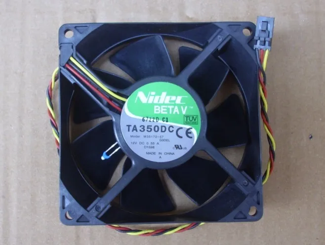 

NEW NIDEC TA350DC M35172-57 G3DEL 9032 9CM Double Ball bearing Temperature control 3PIN cooling fan