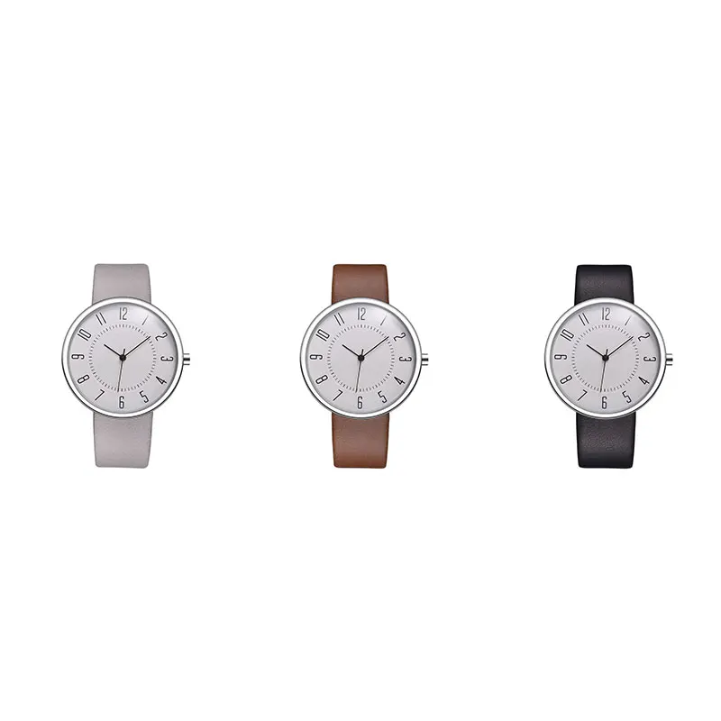 CL020 Custom Your Own Watch Brand Name Unisex Minimalist Watch Brand Logo Lady Leather Watch