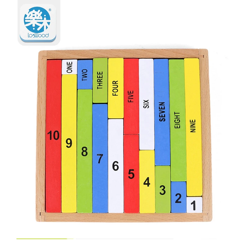 

Montessori Education Wooden Toys 1-10 Digit Cognitive Math Toy Teaching Logarithm Version Kid Early Learning Digit box