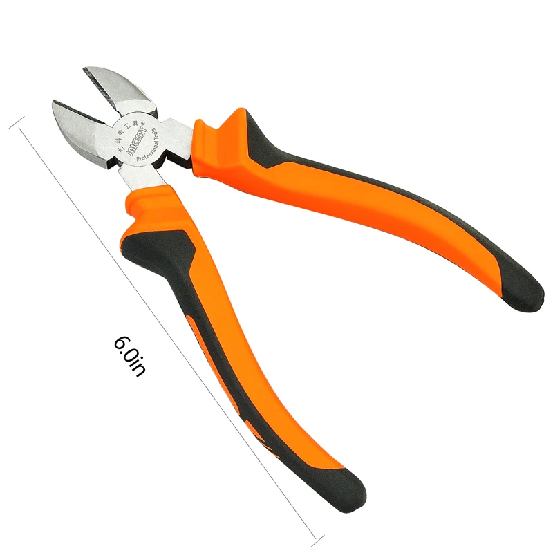 JAKEMY 6 inch Wire Cable Cutter Electrician Cutting Pliers Pinze Chrome-Vanadium Diagonal Pliers Electrical Hand Tools