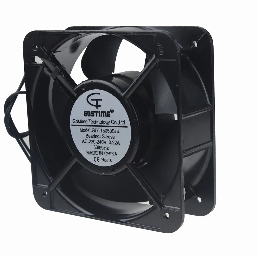 Imagem -02 - Gdstime-ventilador de Ventilação ac sem Escova 15cm 15050 mm 150x150x50 mm 150 v 240v