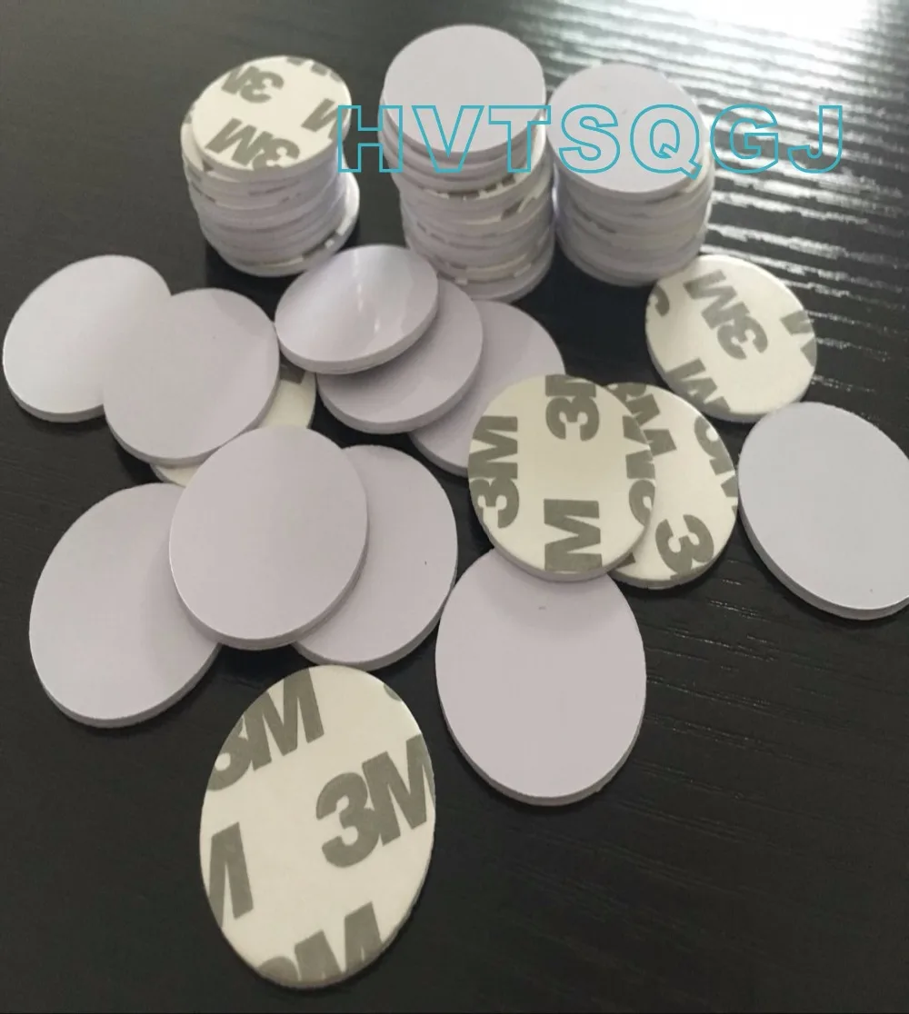 (50 pcs/lot) 125Khz RFID T5577 Writable Proximity Smart Cards Tags Stickers Label for Access Control