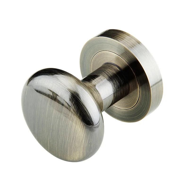 Luxury 2PCS Solid Zinc Alloy Round Door Knobs Interior Invisible Door Background Wall Push Pull Door Handles and Knobs 6 Colors