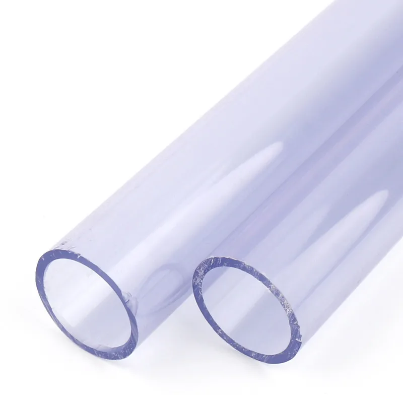 

2pcs Outer Dia 63mm PVC Pipe 50cm Length Aquarium Tank Water Supply Parts UPVC Transparent Hard Tube Garden Irrigation Fittings