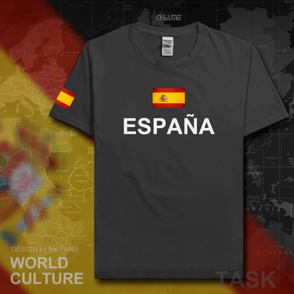 Kingdom of Spain Espana t shirt man 2017 t-shirts cotton nation team cotton meeting tees streetwear fitness ESP Spanish Spaniard