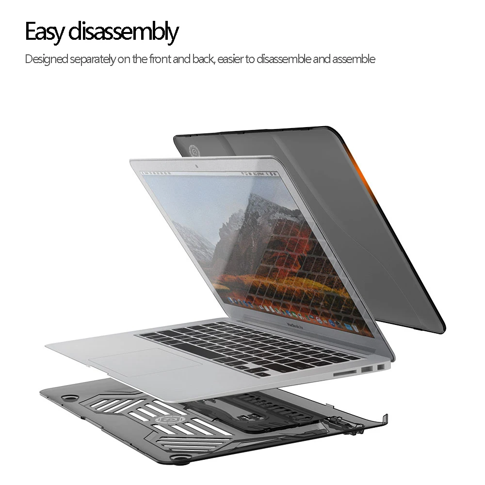 New laptop Case For APPle MacBook 2018 New Air 13 inch A1932,For MacBook 2019 New Pro 13 inch A2159 Touch Bar + Keyboard Cover
