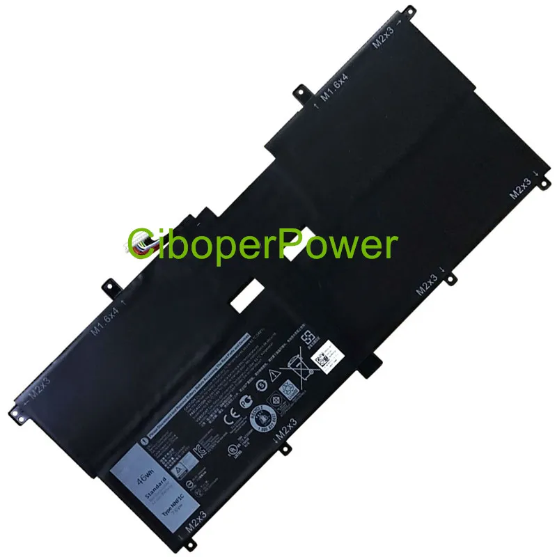 Original laptop battery 7.6V 46WH NNF1C HMPFH battery for 13 9365 13-9365-D1605TS