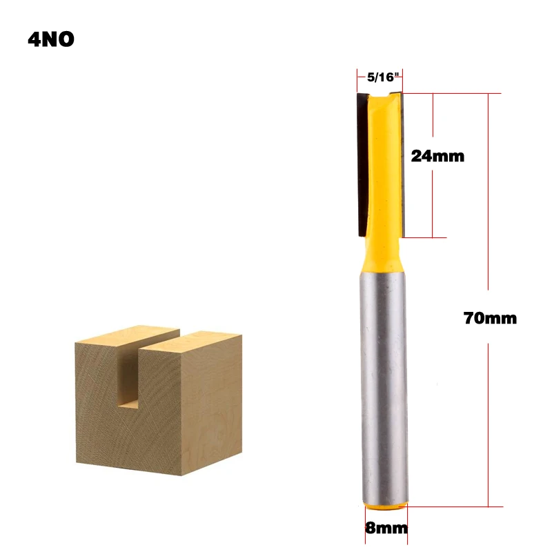 Imagem -05 - Chwjw-conjunto de Brocas de Roteador Peça Haste mm Conjunto de 3.23.4581012141820 mm de Diâmetro Ferramenta de Corte de Madeira Alta Qualidade