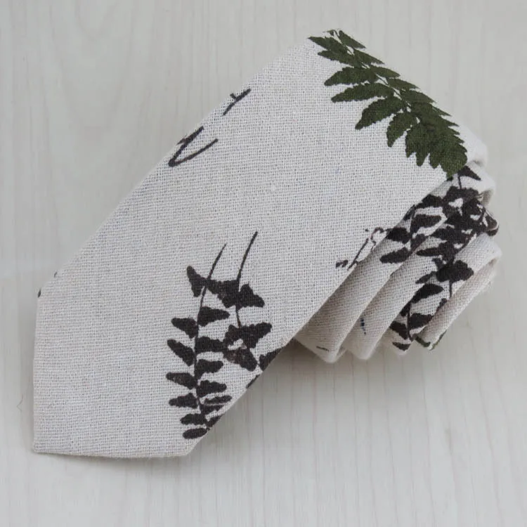 (1pcs/lot)The leaves pattern design ties/Simple and fashion/Good quality low price/Suitable for summer