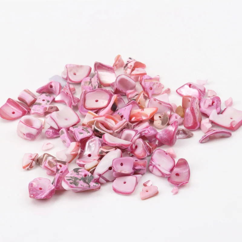 Natural Chippy Shell Irregular Loose Beads For Decoration Jewelry Making DIY Accessories 40g about 10-25mm