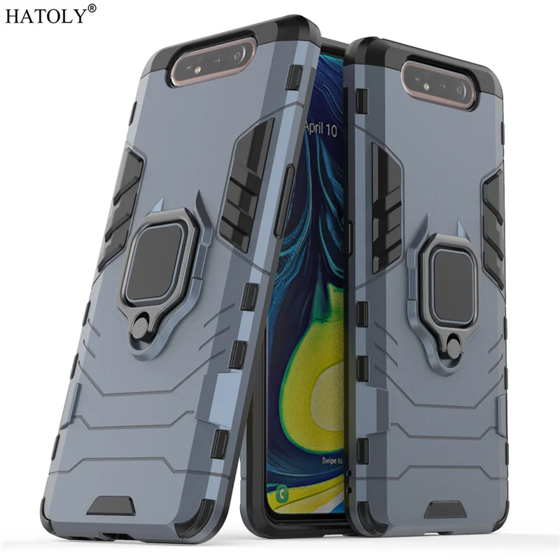 For Cover Samsung Galaxy A80 Case Shockproof Armor Cover For Galaxy A13 Finger Ring Stand Bumper Case For Samsung A53 52 04E 5G