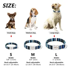 Personalized Nylon Dog Collar with Name ID #5