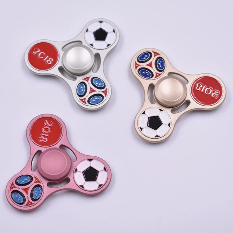 Collection 2018 Classic Football Hand Spinners Metal Fidget Spinner For Autism EDC and ADHD Anti Stress Toy for Child & Adult