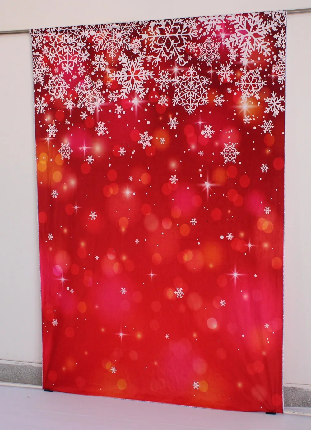 Винтажные Красные Рождественские фоны для фотосъемки рождественские украшения для дома снежинки хлопковые моющиеся студийные фоны