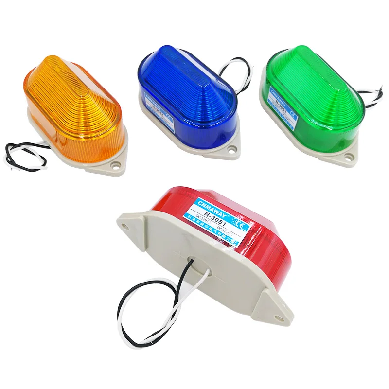 N-3051 Indicator light Strobe Signal Warning light Lamp small Flashing Light Security Alarm 12V 24V 220V LED IP44